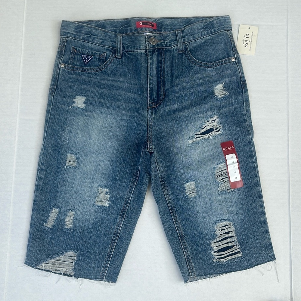 New GUESS BOYS DESTROYED SHORT SZ 16